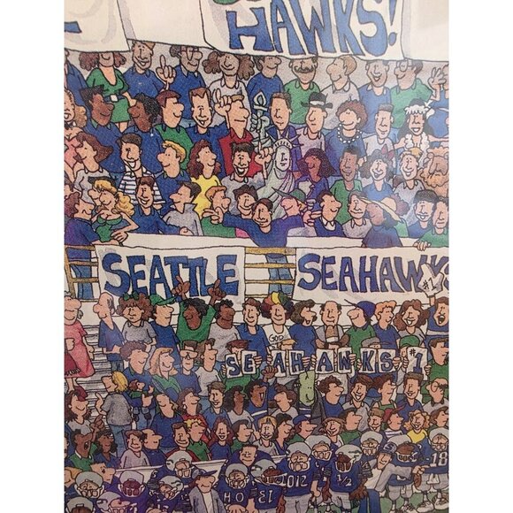 Seattle Seahawks Jigsaw Puzzle "Fandemonium" 21.25”x15" Official NFL‎ 513 Pieces - Picture 9 of 10
